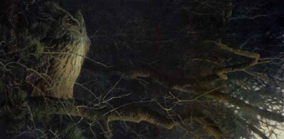Robert Bateman - Nightfall - Eagle Owl - S/N Lithograph - Signed - MINT