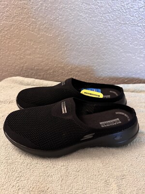 Skechers Women's Go Walk Joy-Quiet Sunset Mule Size Black