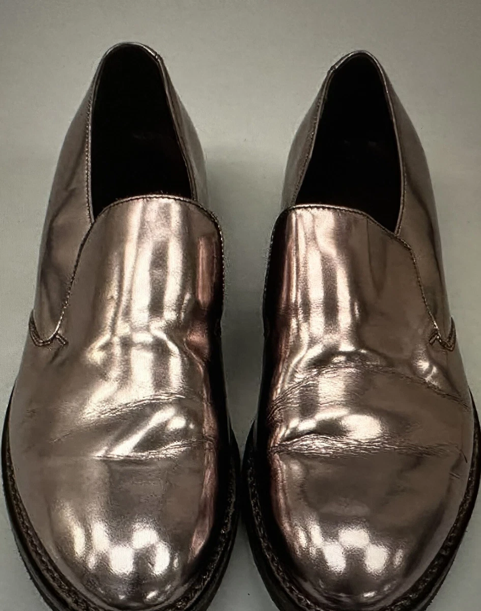 WORN ONCE Bruno Cucinelli Patent Leather Loafer Bronze Made in Italy 40 M 7 W 10 Brunello Cucinelli | Shoes | Brunello Cucinelli Mens Double  main image 2