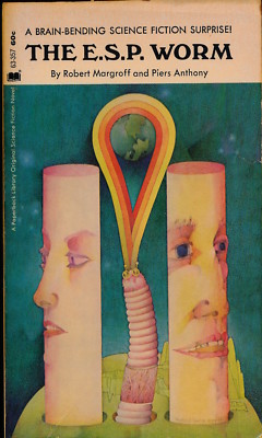 E.S.P. WORM margroff anthony 1970 signed OFFUTT COPY vintage paperback 126801