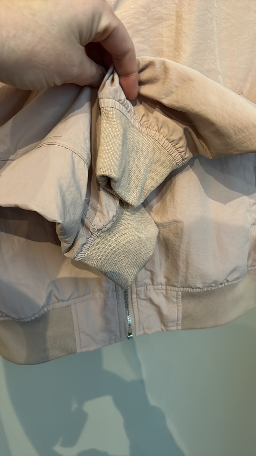 Zara Basic lightweight light pink jacket Size XS - image 6