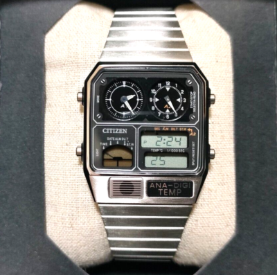 CITIZEN COLLECTION JG2126-69E RECORD LABEL Thermo Watch Ana-Digi