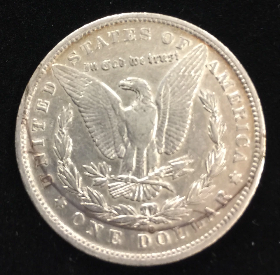 Error 1890-O Morgan Silver Dollar (#9353) Shallow Depression Area on Bottom - Image 2 of 2
