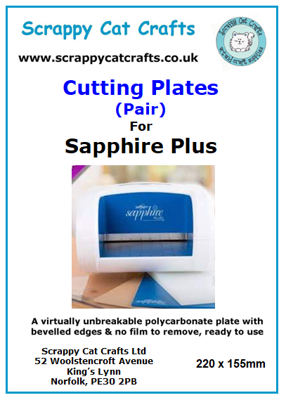 Sapphire Plus Cutting Plates (PAIR) by Scrappy Cat Crafts