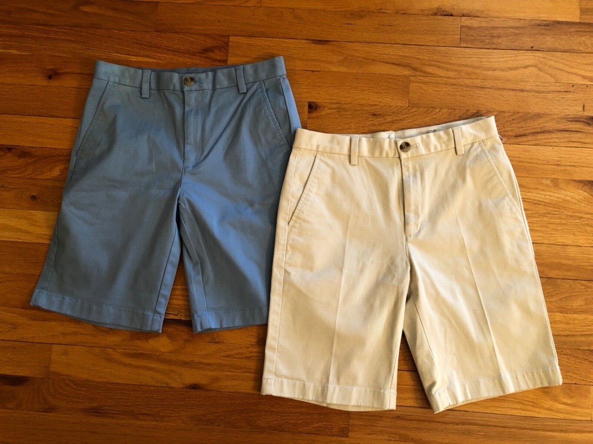 Lot of Vineyard Vines Chino Dress Boys Shorts Size 14 Adjustable