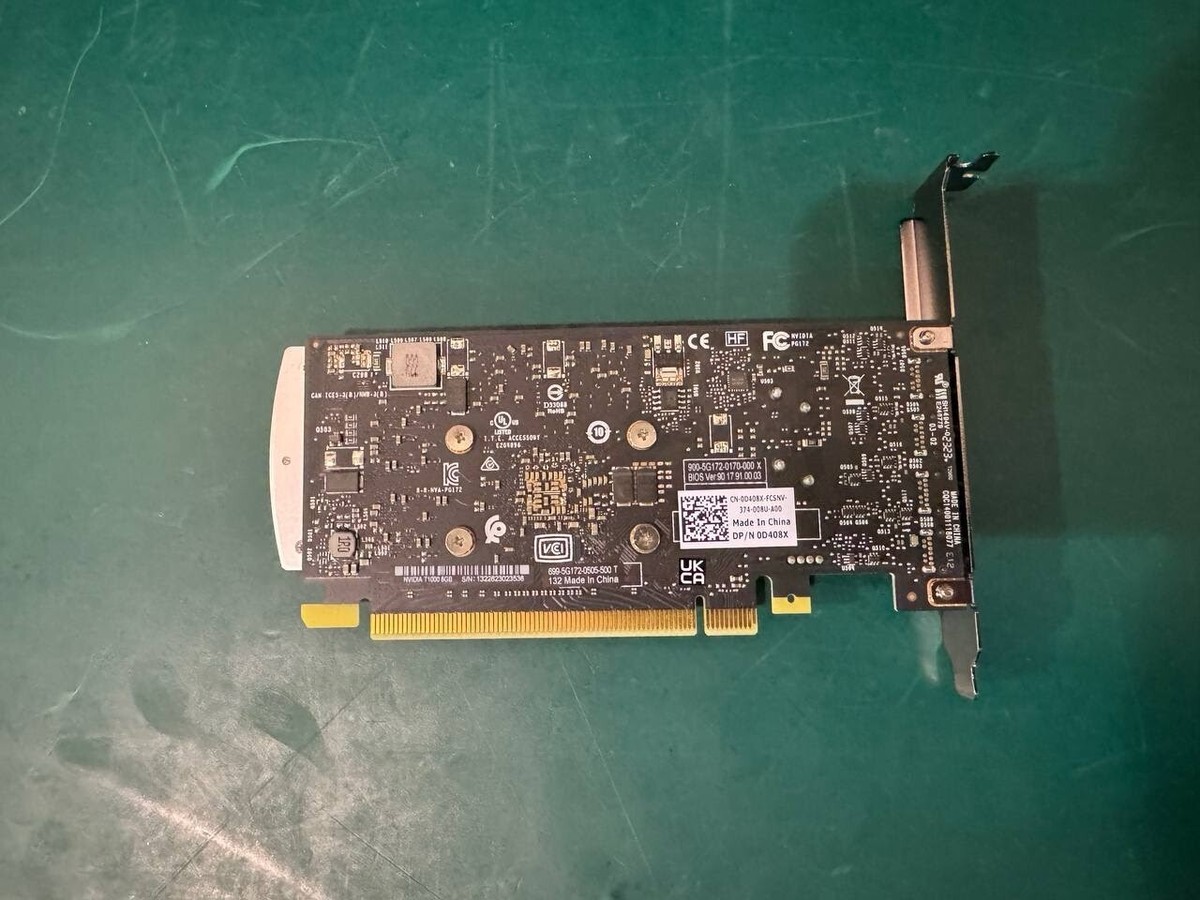 Gaming DELL OEM Nvidia Quadro T1000 4GB GDDR6 Graphics Video Gaming DELL OEM Nvidia Quadro T1000 4GB GDDR6 Graphics Video