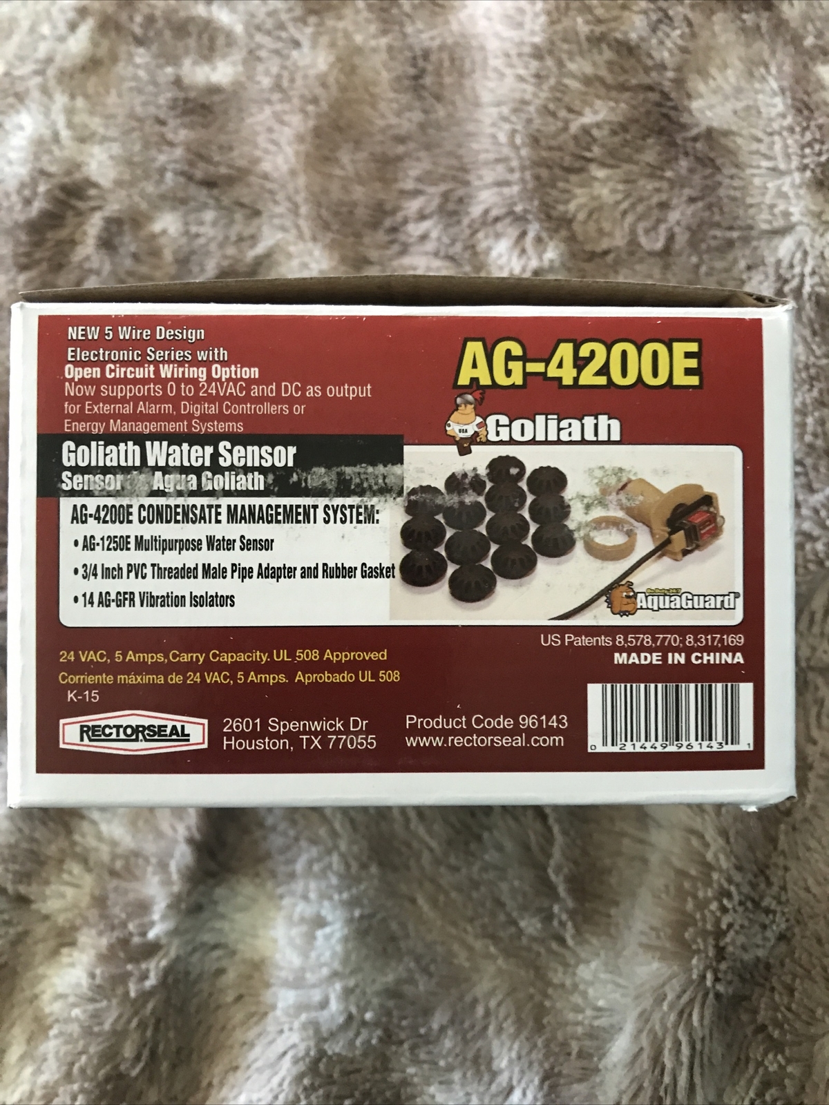 Rectorseal AquaGuard Water Sensor & Drain Port for Goliath Series 96143 eBay