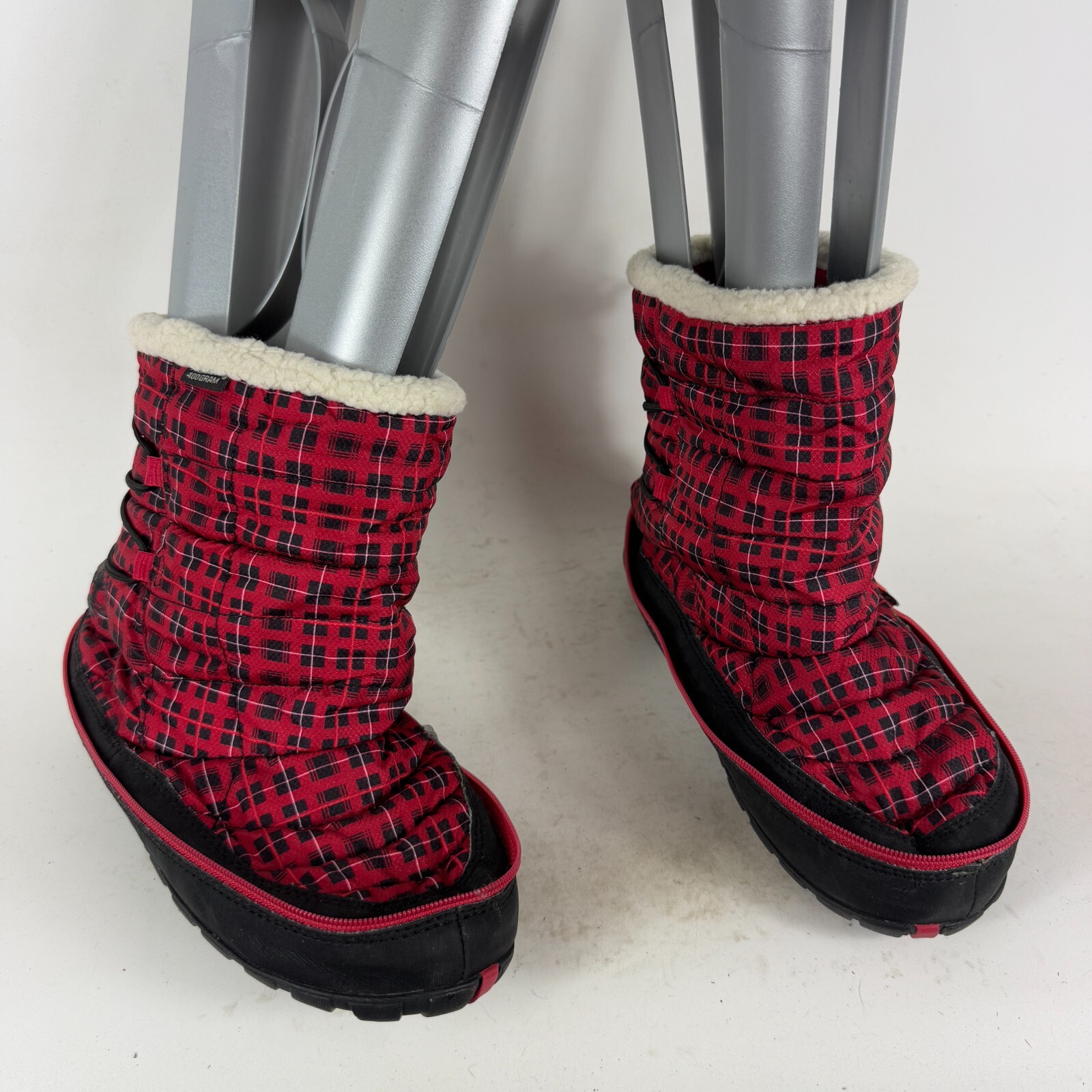 Timberland Earthkeeper Snow Boots Women's Red Plaid Mid-Calf