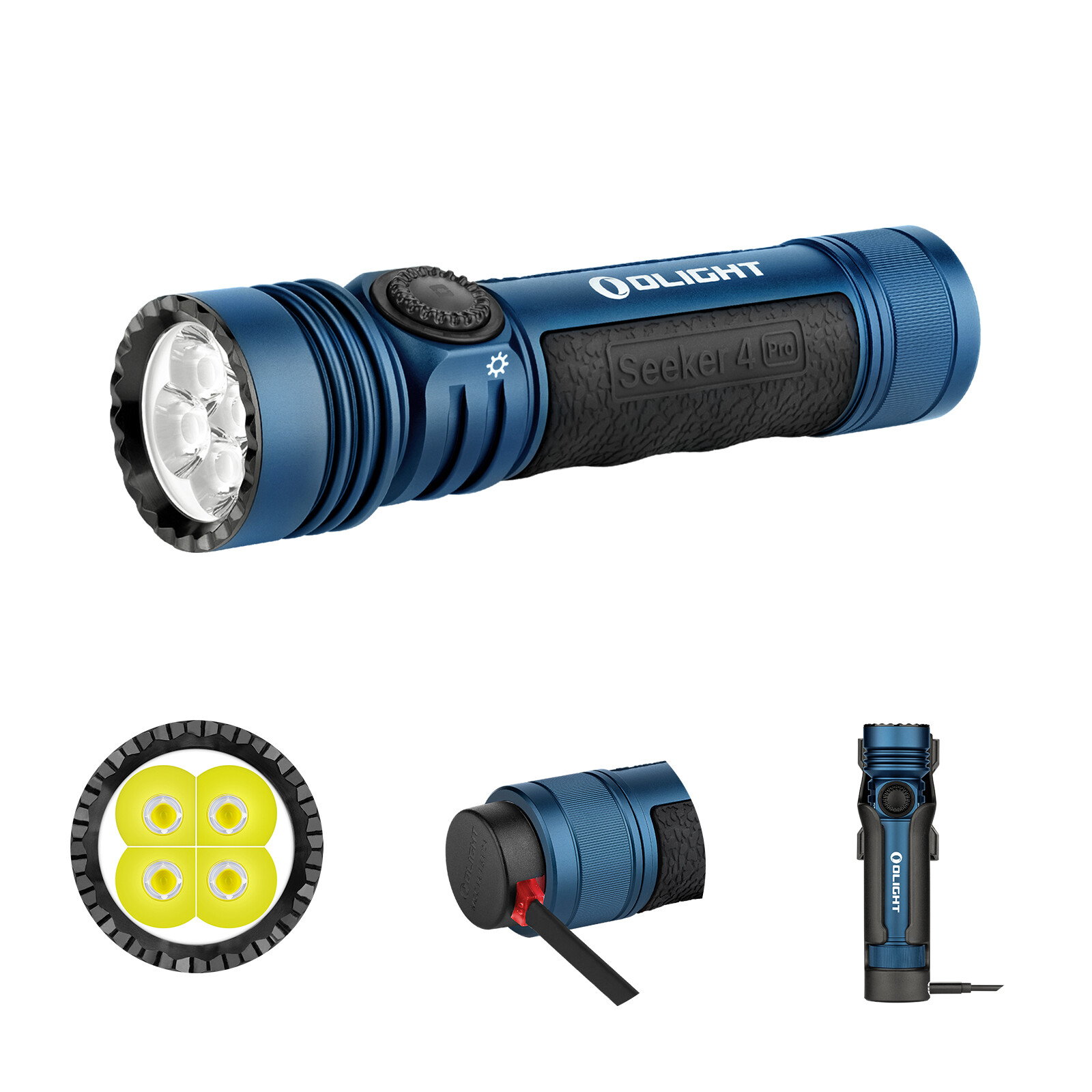 OLIGHT Seeker 4 Pro Rechargeable Flashlights High Lumens Powerful