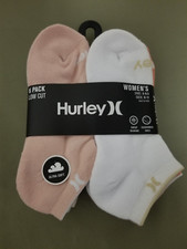 New Hurley Womens 6 Pack Cushioned Low Cut Socks.
