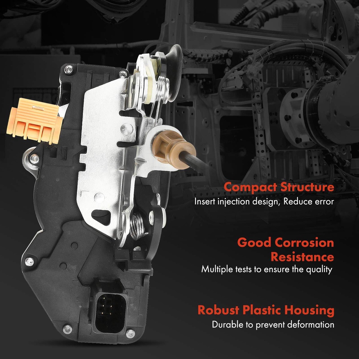 WFLNHB Rear Door Lock Actuator For 2008-2009 Chevy Silverado 1500 2500 - Driver Left Side