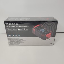 CE Car Battery Charger 12V 8-Amp - 24V 4-Amp Battery Charger Automotive New 