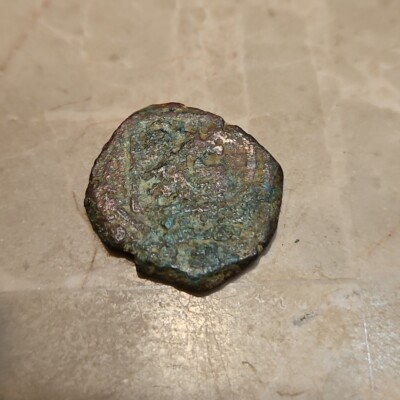 Spanish medieval coin -  Maravedis - Philip II (1556-1598) Pirate coin.   A21