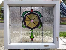 Leaded light stained glass windows. A1434j.