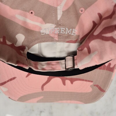 NWT Supreme Pink Camo Pigment Print S-Logo 6-Panel Hat Cap