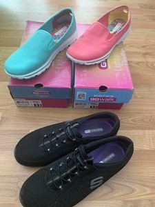 skechers go walk womens green