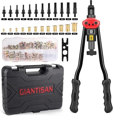 Rivet Nut Tool Kit,16-Inch Rivnut Kit 16-Inch/ 12 Mandrels 