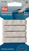 Standard-Elastic 12 Mm Weiß, Packung Mit 2M, Gummiband, Gummilitze