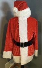 Santa Claus Suit Jacket Belt Pants Hat Costume