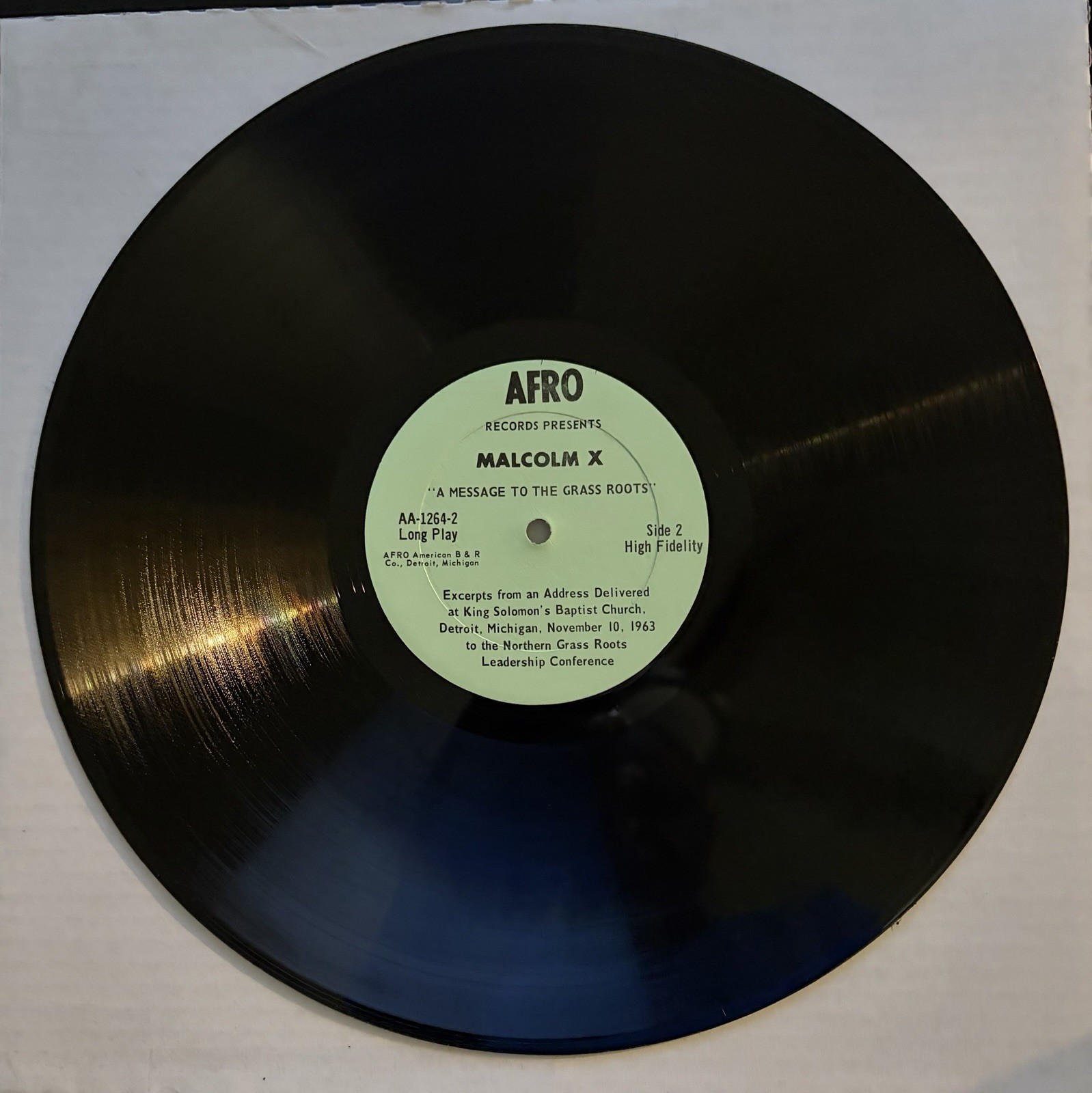 Malcolm X - Message To The Grass Roots (LP, EX, 1965 OG)