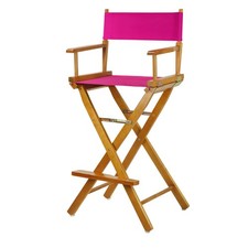 230-05/021-30 Director Chair 30" - Bar Height Honey OakFrame/Magenta Canvas