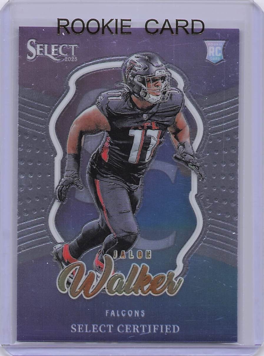 2025 Panini Select - Select Certified Rookies Jalon Walker #9 (RC)