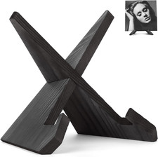 Now Playing Vinyl Record Stand, Wooden Display Vinyl Holder Stand, Retro