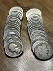 Roll Of 40 Barber Standing Liberty Washington 1930s-1940s PDS Silver Quarters