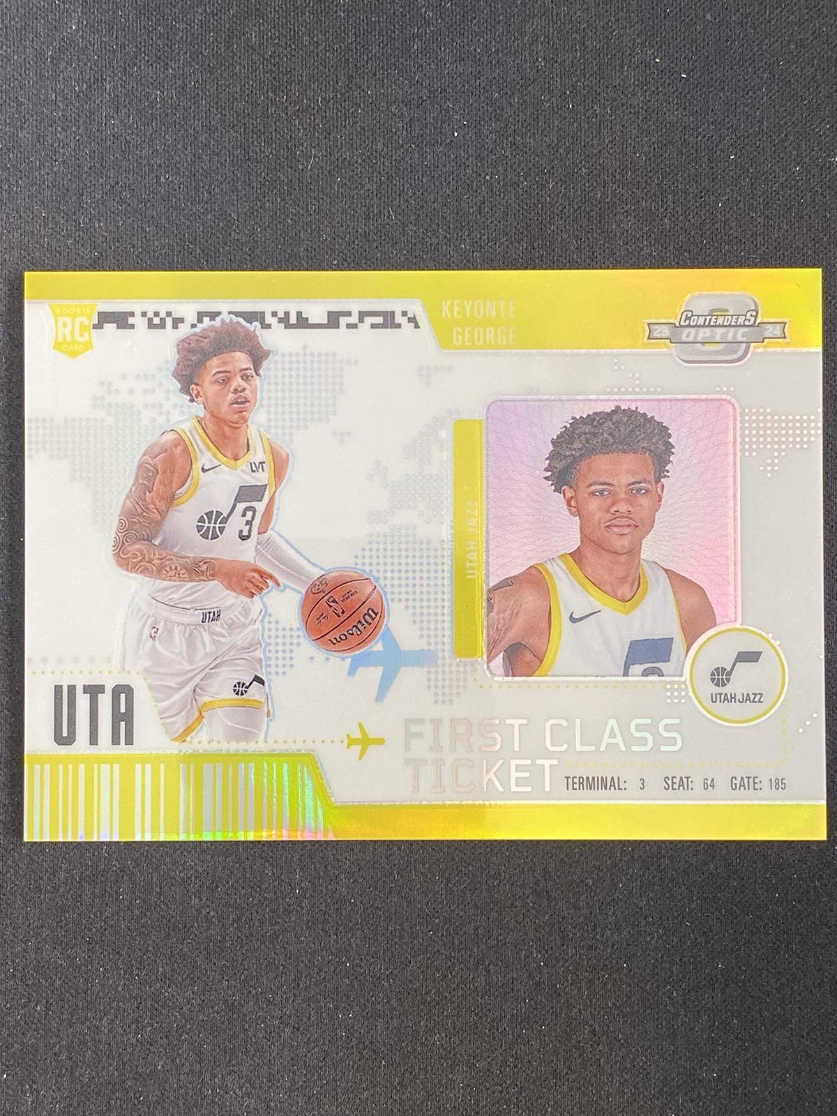 Keyonte George 2023-24 Contenders Optic First Class Ticket Silver Prizm RC #6