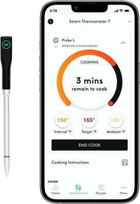 Smart Thermometer Extra Probe No. 3, Bluetooth/Wifi Enabled, Must Be Us