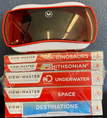 Mattel View-Master VR Virtual Reality Starter Set + 5 Experience Packs
