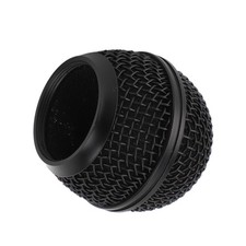 Microphone Head Replace Black Grille Ball with Inner Foam Metal Mesh Replacement