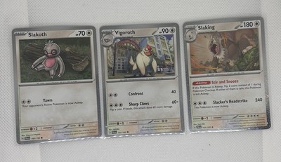 Pokémon TCG Slakoth 160/193 Vigoroth 161/193 Slaking 162/193 Cosmos Holo