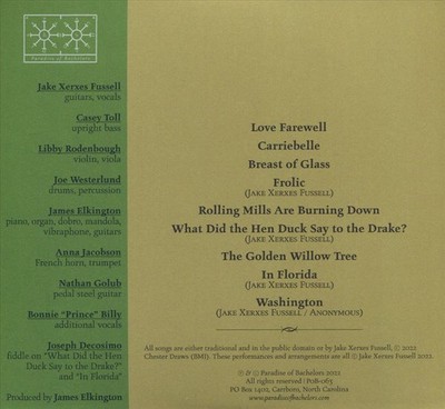 JAKE XERXES FUSSELL GOOD AND GREEN AGAIN NEW CD