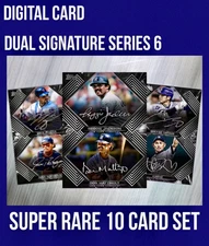 DIGITAL CARD Topps Bunt 2025 DUAL SIGNATURE SERIES 6 SR SILVER 10 CARD SET