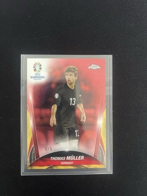 Thomas Müller 5/5 2024 Topps Chrome Uefa Euro 2024 Deutschland