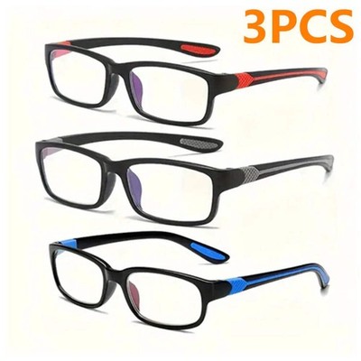 3 PCS Sports Reading Glasses Men Women - Comfortable, Stylish Presbyopic Readers