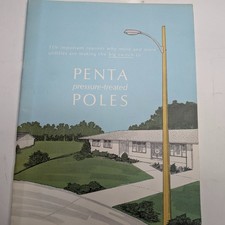 Vtg 1966 Monsanto Co Penta Wood Treatment Advertising Booklet Utility Poles Lamp
