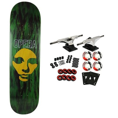 Opera Rider Stock Skateboard Complete Dylan Phillips Cut Mask Green 8.0'' x 31.6