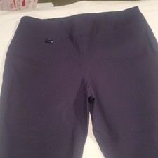 Alfani Tummy Control Pull On Skinny Pants Womens Size 14 Black High Rise