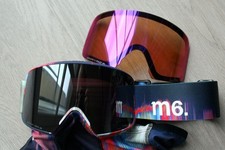 maschera da snowboard sci Anon m6 con 2 lenti e face mask nuova bellissima