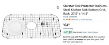 NEW Starstar Sink Protector Stainless Steel Kitchen Sink Bottom Grid 27.5"14.5"