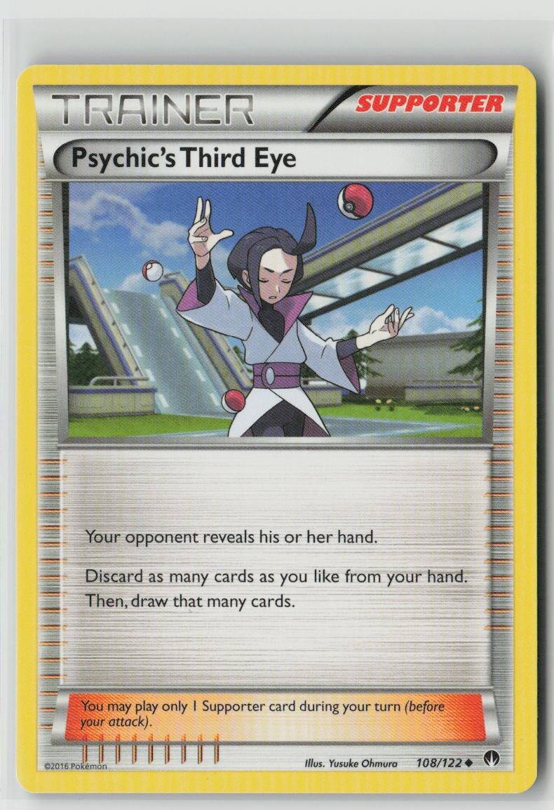 Psychic's Third Eye 108/122 Uncommon BREAKpoint Pokemon Lightly Played