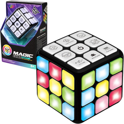 Flashing Cube Electronic Memory & Brain Game | 7-In-1 Handheld Game for Kids | S