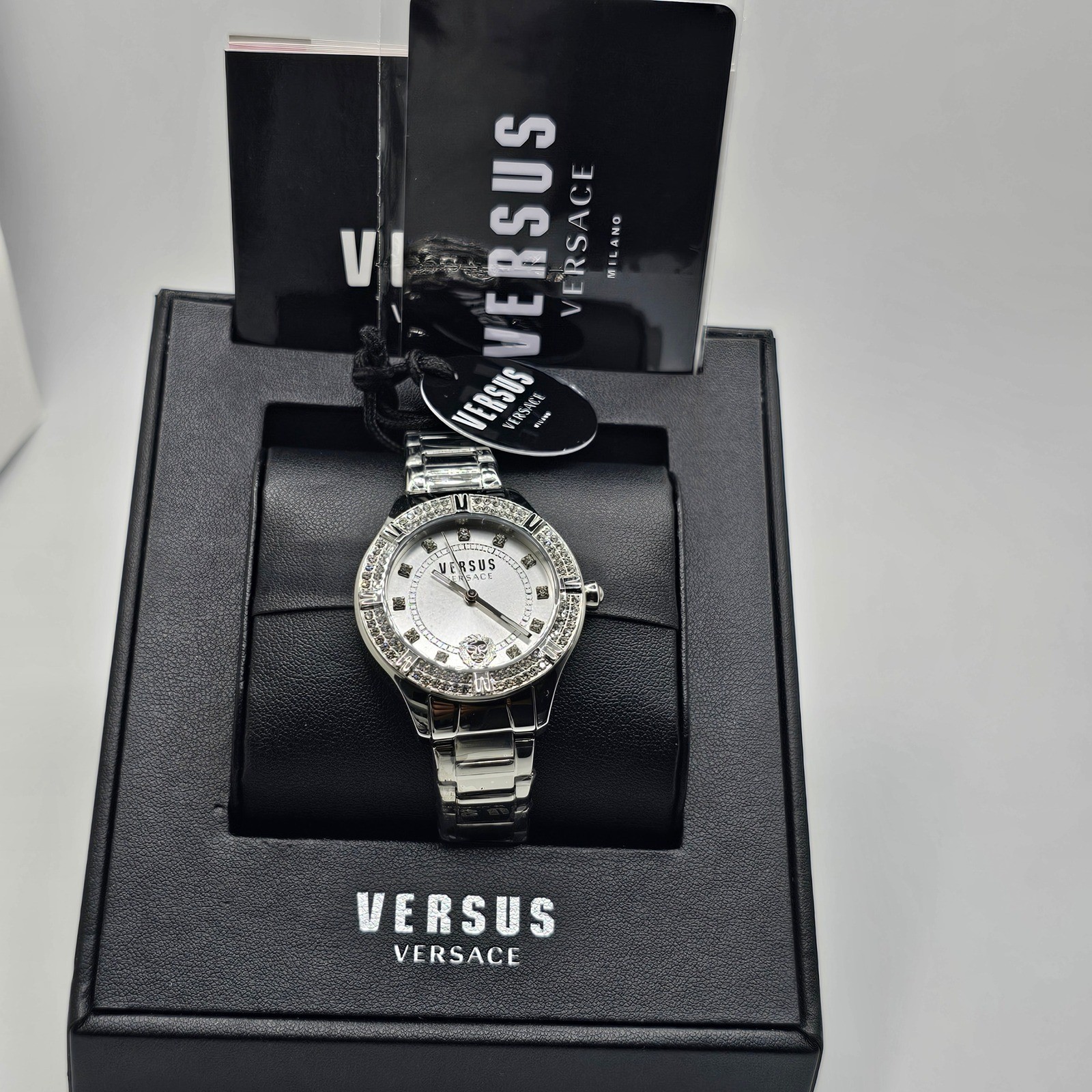 Versus Versace Canton Road Women's Crystal Bezel Silver Watch 36mm thumbnail 7