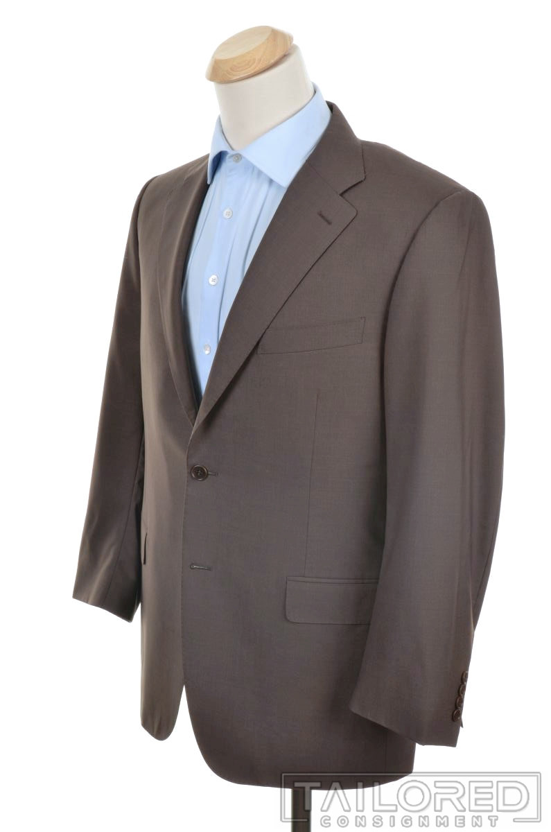 CANALI Current 1934 Solid Brown Wool Blazer Sport… - image 1