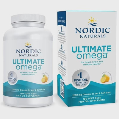 3 Pack Nordic Naturals Ultimate Omega Fish Oil - 1280 mg Omega-3 - 540 Soft Gels