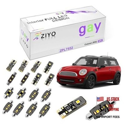 ZIYO LED Interior Light Kit Replacement for MINI COOPER 2001-2016, ZPL7552