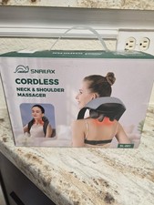 Snailax Cordless Neck Shoulder Massager SL-681 Shiatsu Heat Portable