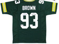 Hand Signed Gilbert Brown custom jersey Gravedigger  COA RadtkeSports